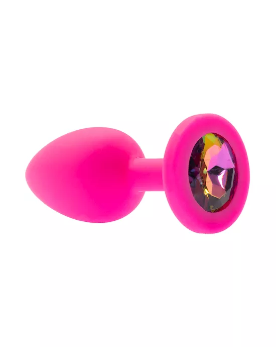 Kink Range Silicone Gemmed Butt Plug - 2.8 Inch