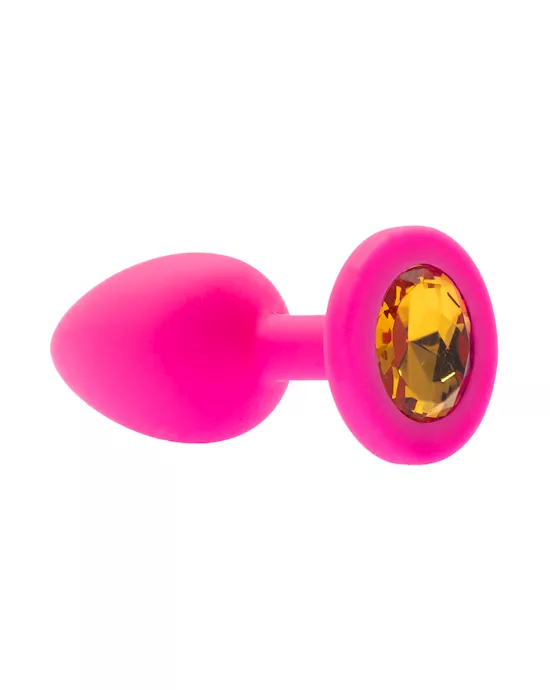 Kink Range Silicone Gemmed Butt Plug - 2.8 Inch