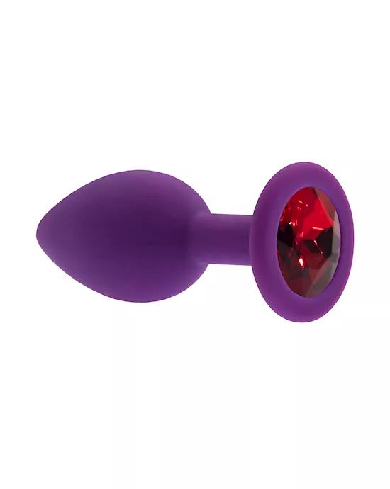 Kink Range Silicone Gemmed Butt Plug - 2.8 Inch