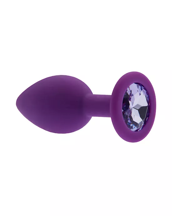 Kink Range Silicone Gemmed Butt Plug - 2.8 Inch
