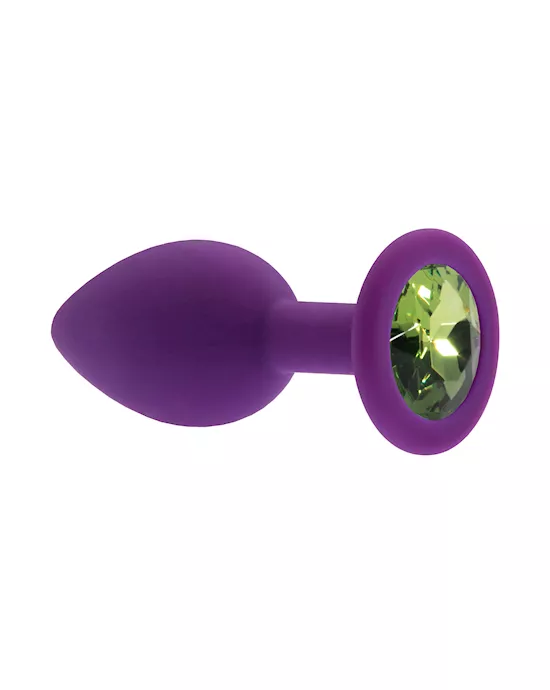 Kink Range Silicone Gemmed Butt Plug - 2.8 Inch