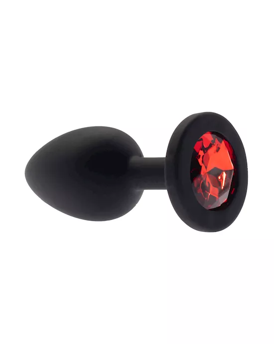 Kink Range Silicone Gemmed Butt Plug - 2.8 Inch