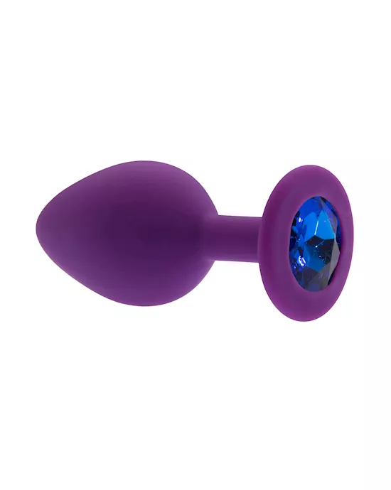 Kink Range Silicone Gemmed Butt Plug - 3.1 Inch