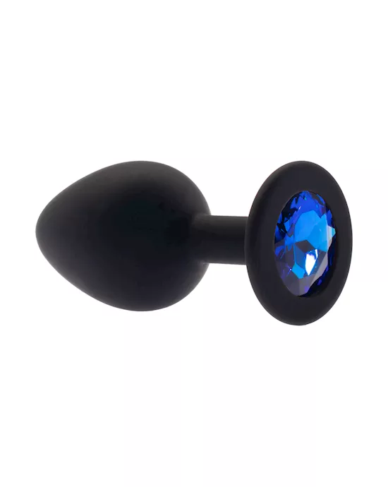 Kink Range Silicone Gemmed Butt Plug - 3.1 Inch