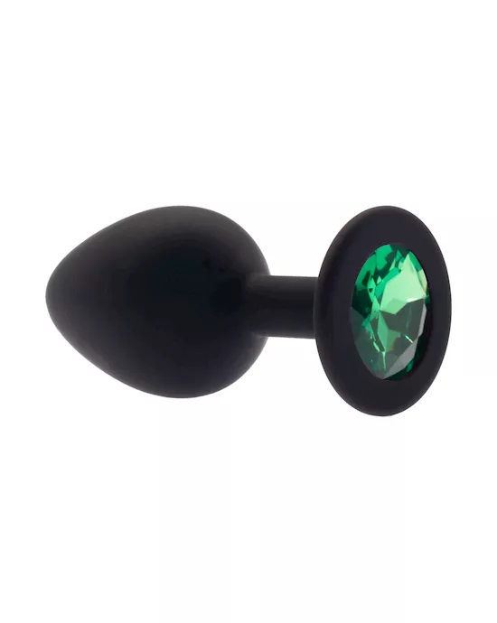 Kink Range Silicone Gemmed Butt Plug - 3.1 Inch
