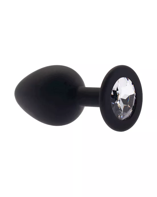 Kink Range Silicone Gemmed Butt Plug - 3.1 Inch