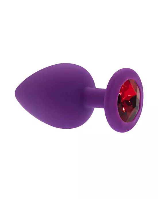 Kink Range Silicone Gemmed Butt Plug - 3.8 Inch