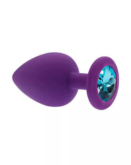 Kink Range Silicone Gemmed Butt Plug - 3.8 Inch