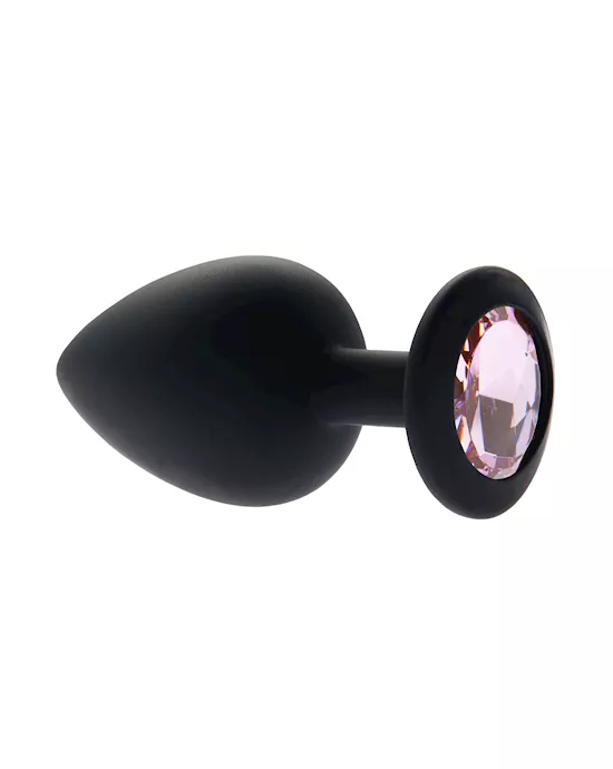 Kink Range Silicone Gemmed Butt Plug - 3.8 Inch