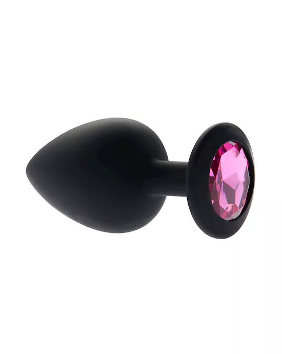 Kink Range Silicone Gemmed Butt Plug - 3.8 Inch