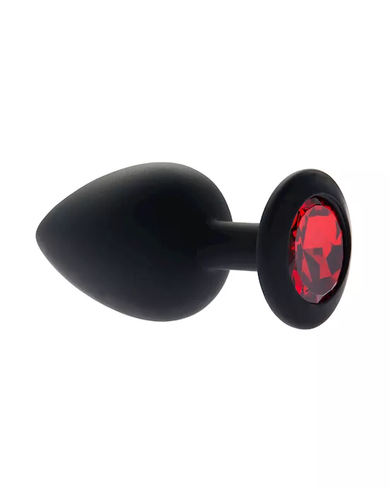 Kink Range Silicone Gemmed Butt Plug - 3.8 Inch