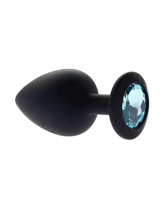 Kink Range Silicone Gemmed Butt Plug - 3.8 Inch