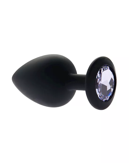 Kink Range Silicone Gemmed Butt Plug - 3.8 Inch