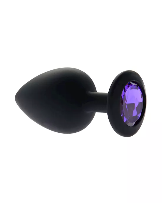 Kink Range Silicone Gemmed Butt Plug - 3.8 Inch