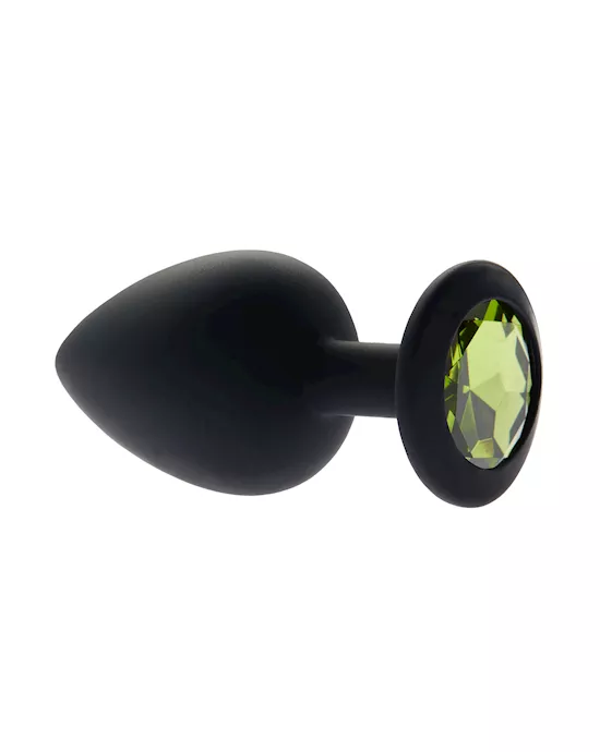 Kink Range Silicone Gemmed Butt Plug - 3.8 Inch