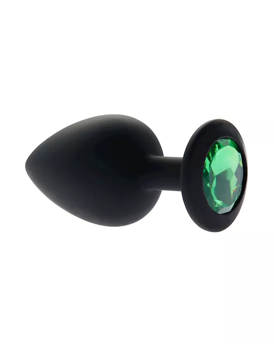 Kink Range Silicone Gemmed Butt Plug - 3.8 Inch