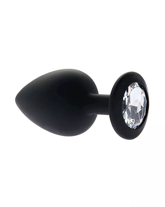 Kink Range Silicone Gemmed Butt Plug - 3.8 Inch