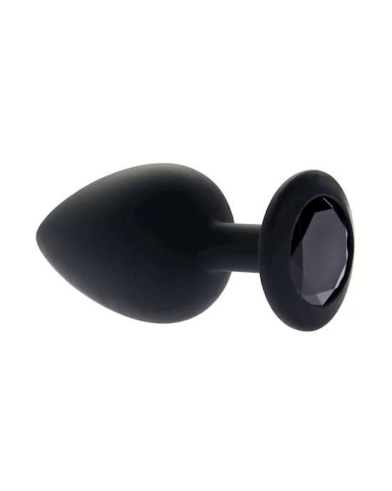 Kink Range Silicone Gemmed Butt Plug - 3.8 Inch