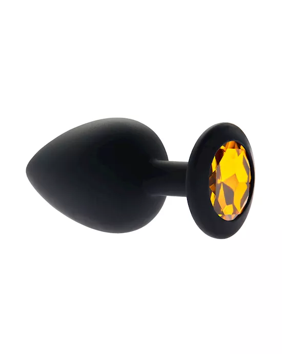 Kink Range Silicone Gemmed Butt Plug - 3.8 Inch