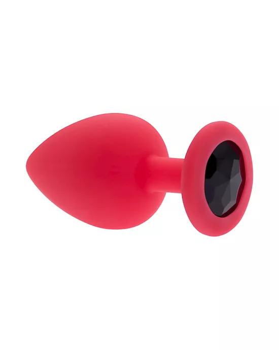 KinKi Gemmed Silicone Plug - 3.7 Inch