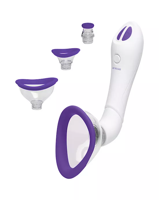 Bloom-intimate Body Pump Vibrator - 4-in-1 Interchangeable Set