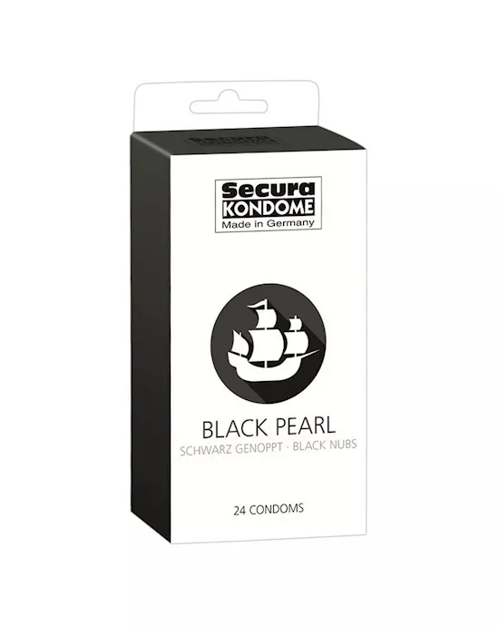 Secura Black Pearl Condoms - 24 pack