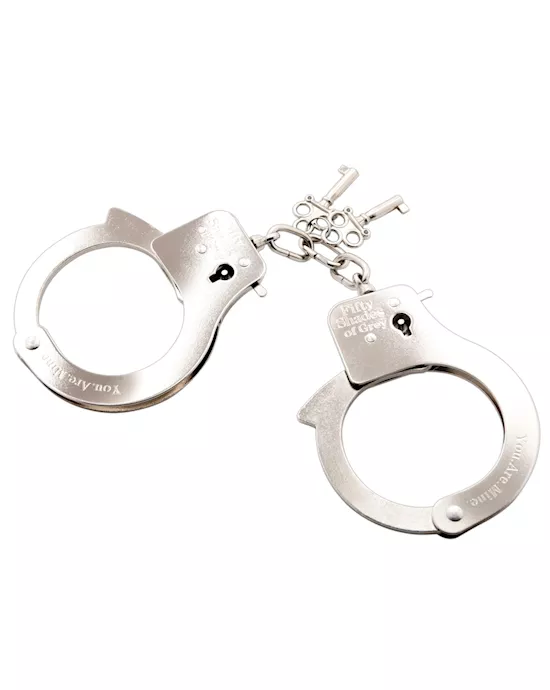 You Are Mine Metal Handcuffs