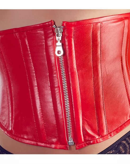 Sadie Leather Corset - 56cm