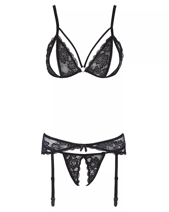 Lace Suspender Set 