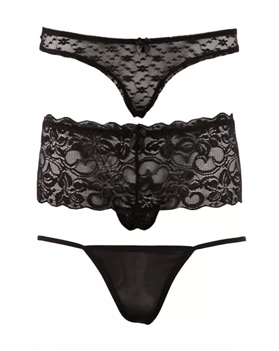 Cottelli Collection Slippery Slope Briefs Set