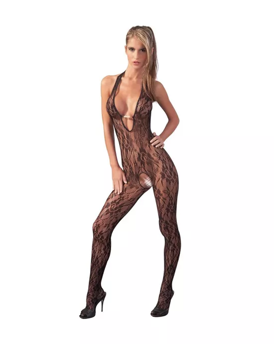 Mandy Mystery Pearly Pleasure Crotchless Catsuit