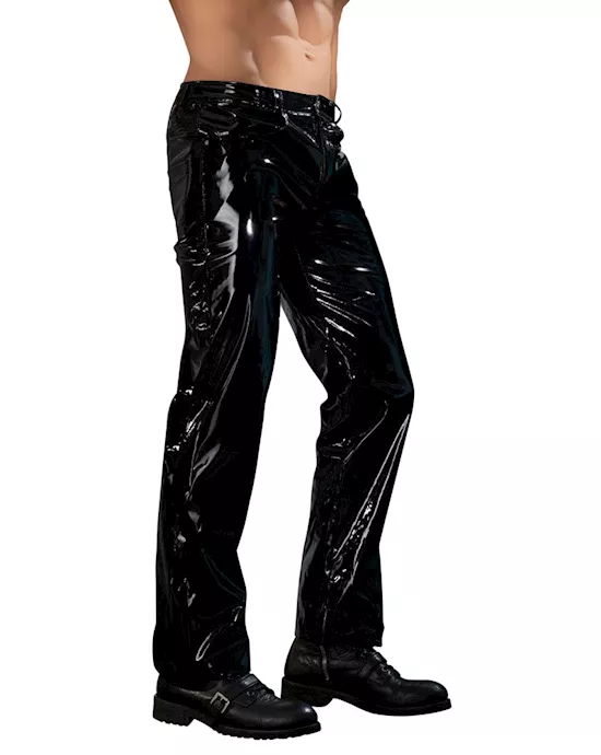 Troy Mens Vinyl Trousers 