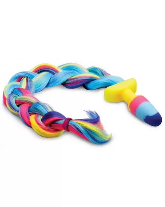 Tailz Rainbow Unicorn Tail Anal Plug  24 Inch