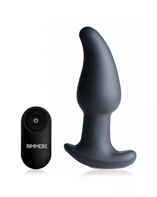 Rimmers Gyro-m 10x Curved Rimming Plug With Remote Control - 5.4 Inch
