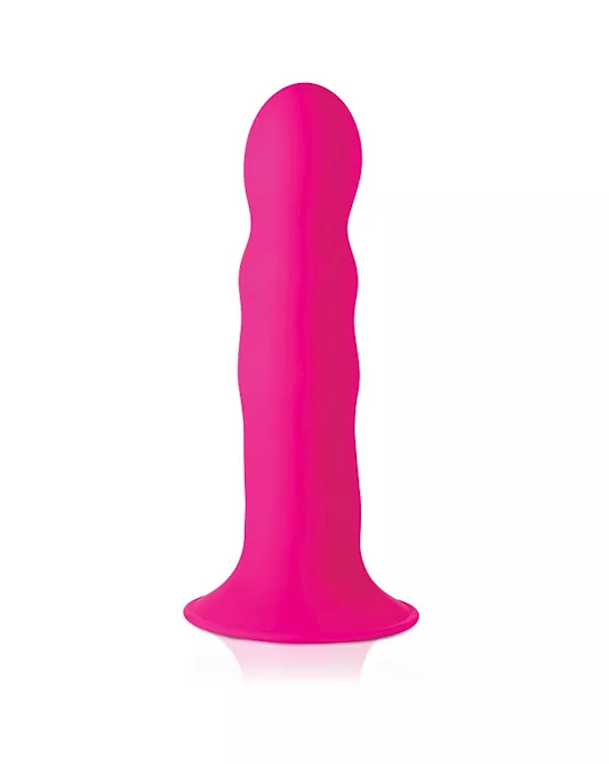 Squeezable Wavy Dildo - 7.2 Inch
