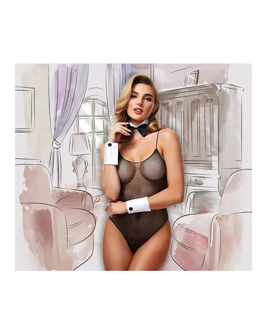 Deluxe Fishnet Bunny Teddy 