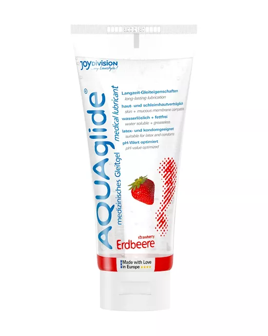 AQUAglide Strawberry Flavoured Lubricant 100ml