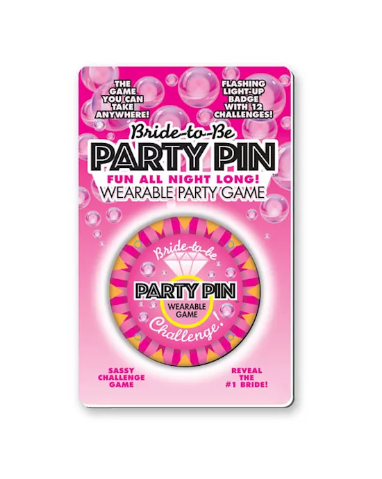 Bride To Be Party Pin