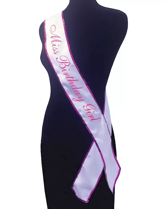 Miss Birthday Girl Sash