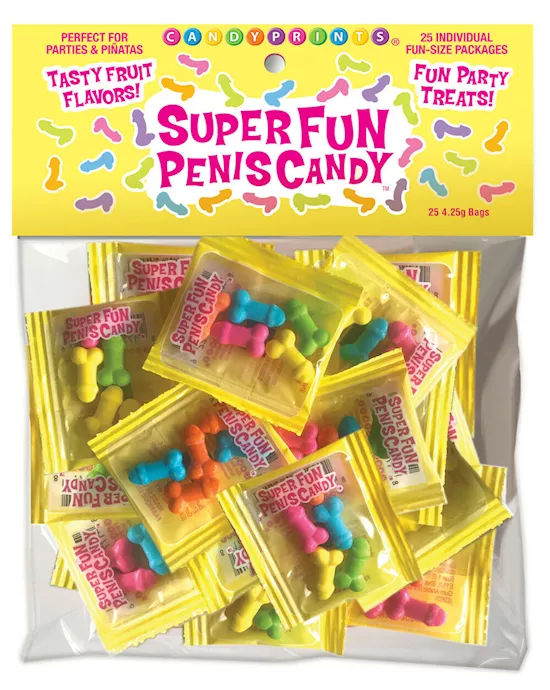 Super Fun Penis Candy Bag of 25
