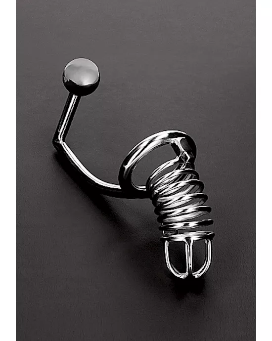 Master Chastity Cage w Anal Intruder