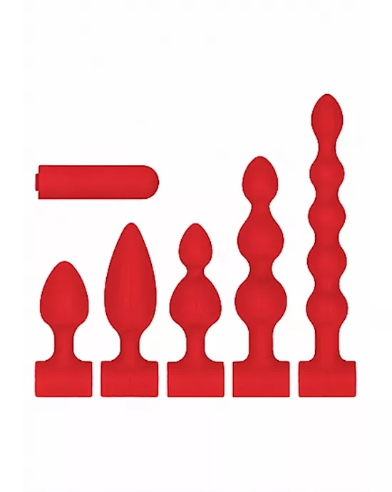 Silicone USB Rechargeable Anal Set