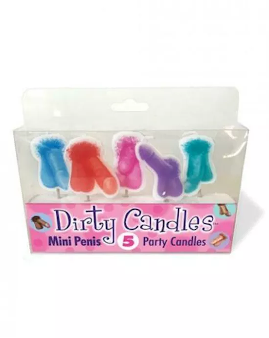 Dirty Penis Candles Set Of 5