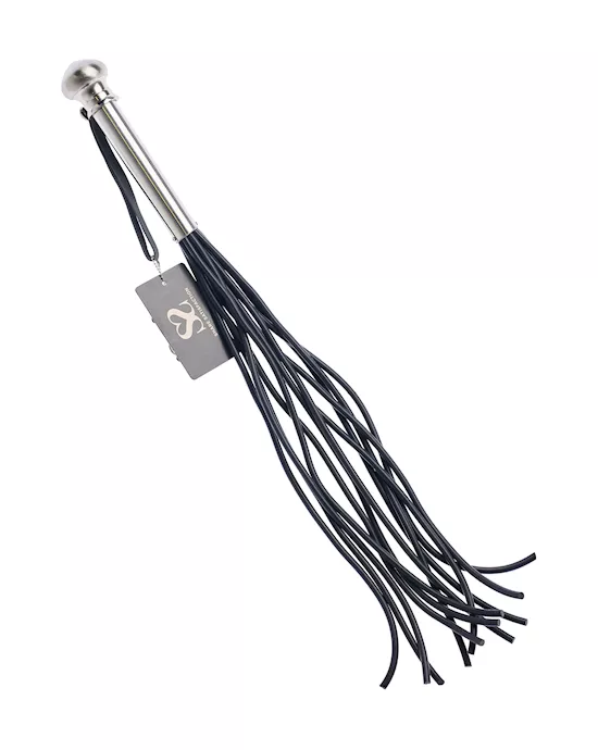 Bound X Silicone Round Tail Flogger With Metal Handle