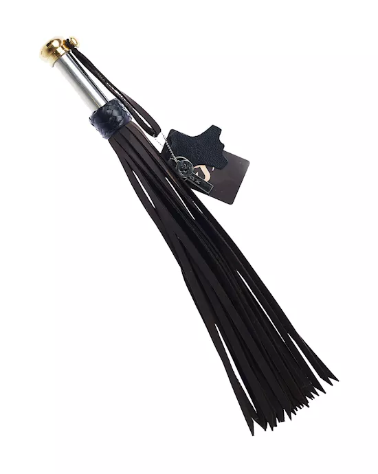 Bound X Nubuck Leather Flogger With Metal Handle
