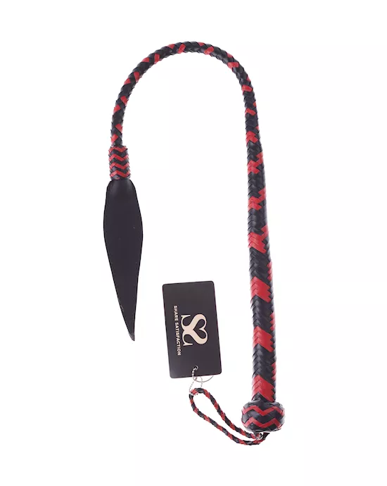 Bound X Leather Leaf Tip Whip