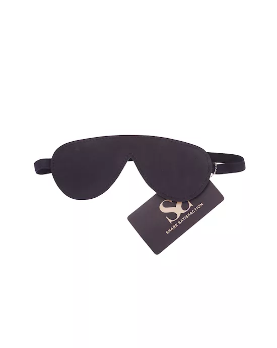 Bound X Black Leather Blindfold