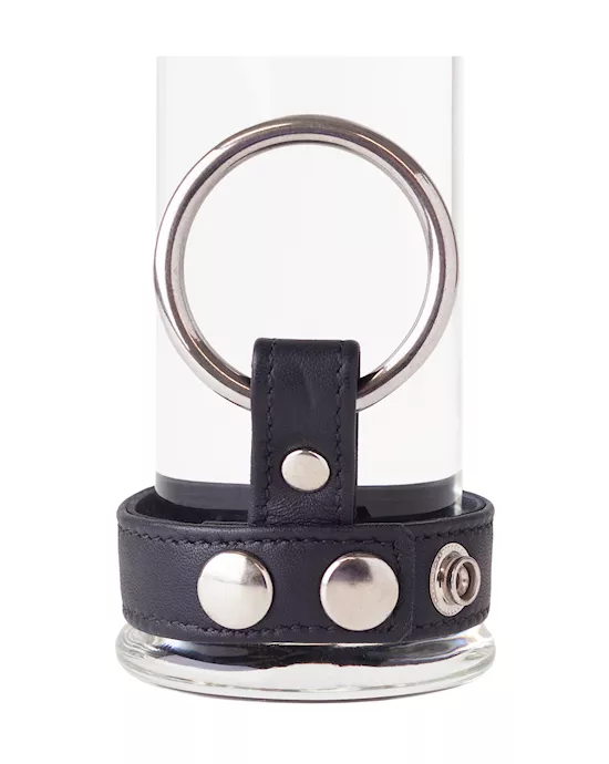 Bound X Leather Ball Strap And Cock Ring