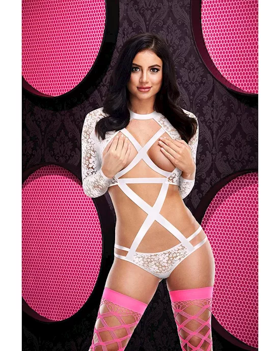 SEXY STRAPPY LONG SLEEVE BODYSUIT