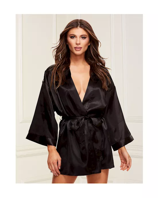 Silken Satin Robe